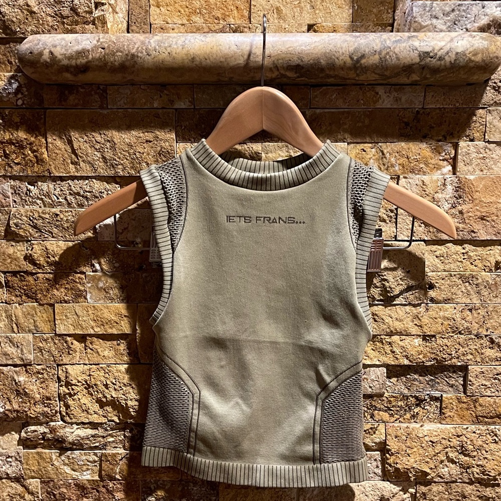 Iets Frans Mesh Crop Top